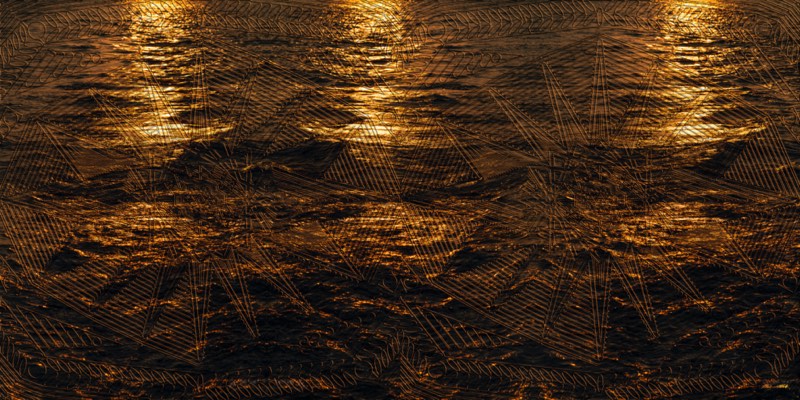 Mandala Sea #9 · Triple Sunset Waves